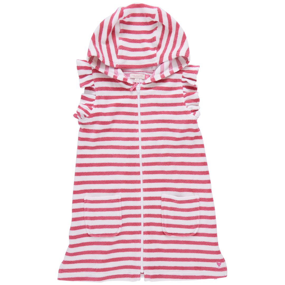 Girls Lavender Terry Full-Zip Cover Up main image 1