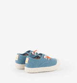 Washed Canvas Slip-Ons | Blue