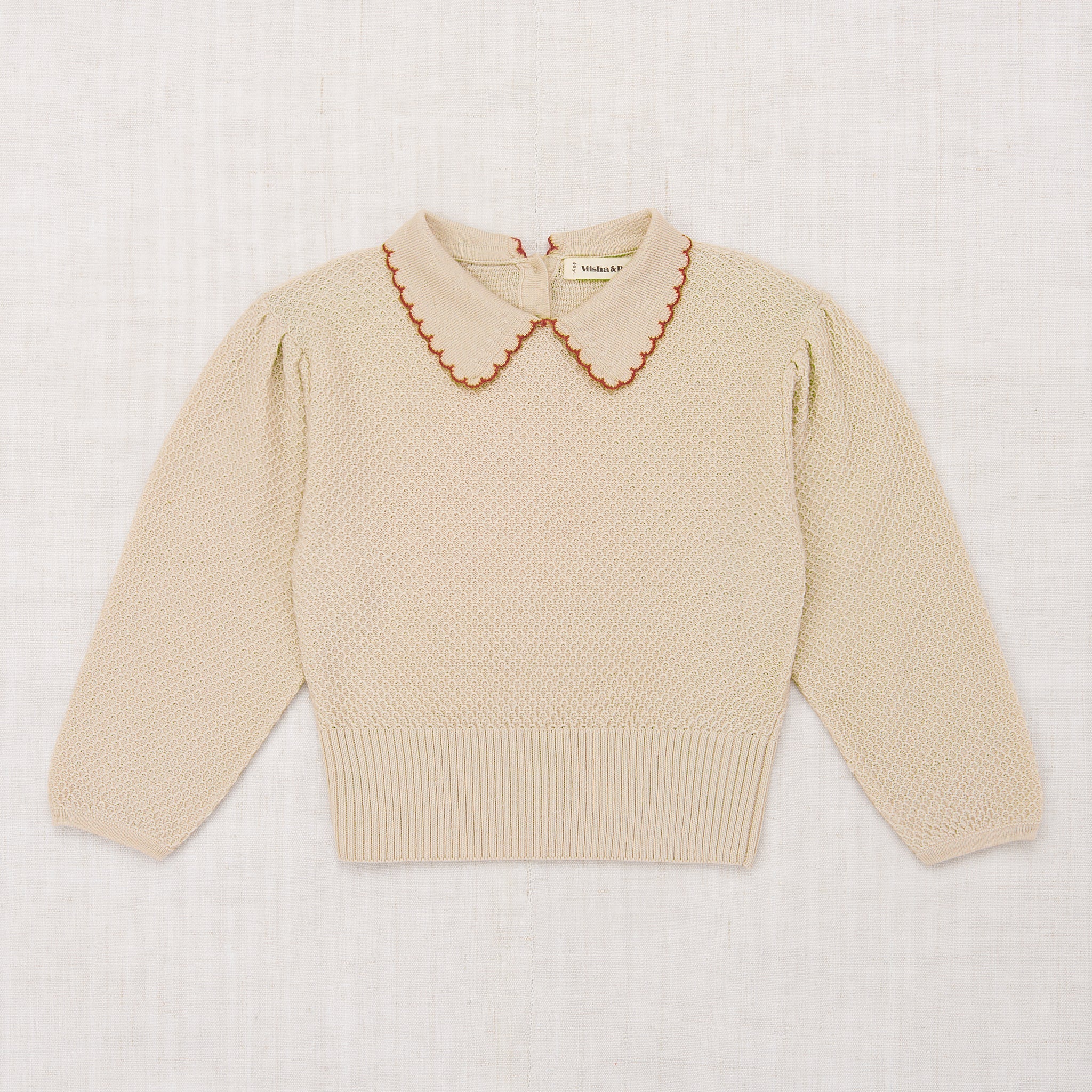 Misha Bow Joanne Sweater | Alabaster | Marigold Modern Kids