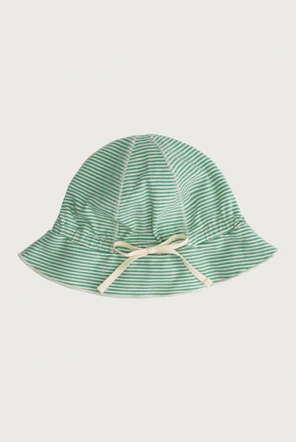 Baby Sun Hat | Bright Green/Cream