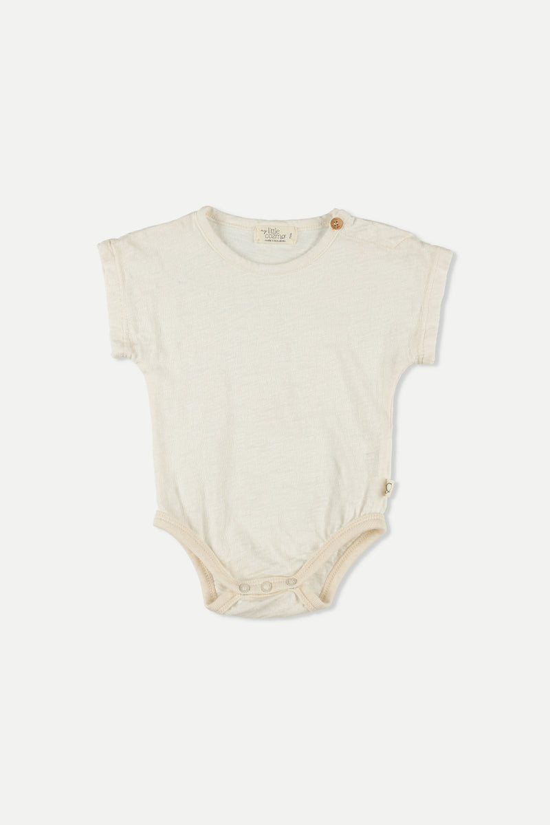 Slub Baby Bodysuit | Ivory
