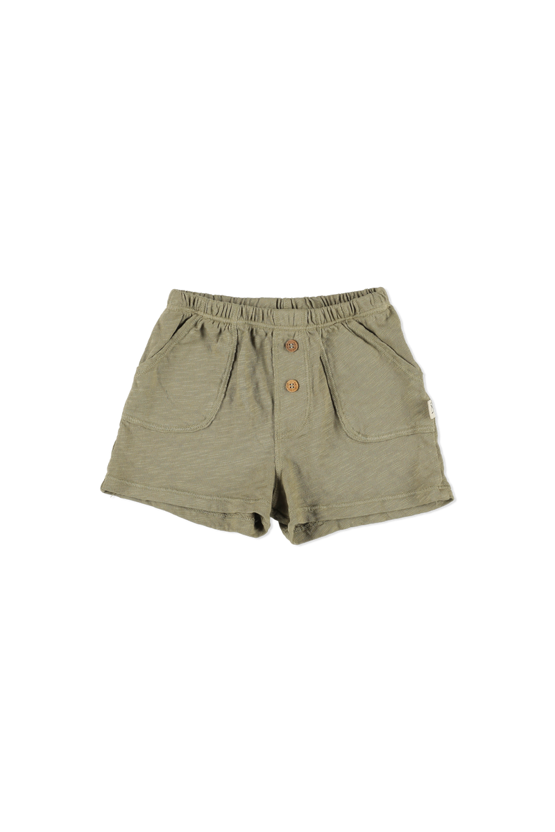 Slub Baby Shorts | Khaki