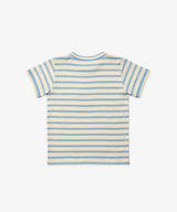 Willie T-Shirt | Dusty Blue Stripe