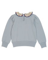 Crochet Collared Sweatshirt | Ciel