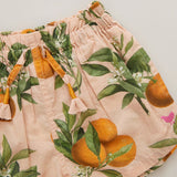 Girls Stella Set | Pink Botanical Oranges