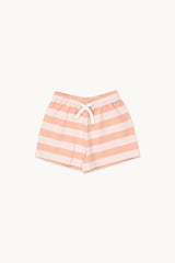 Stripes Short | Pastel Pink/Papaya