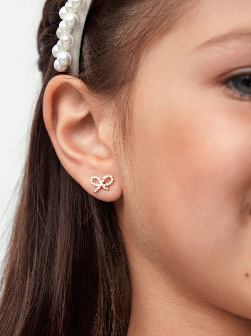 Gold Greatest Gift 18k Kids' Earrings