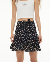Printed Ruffle Skirt | Daisies