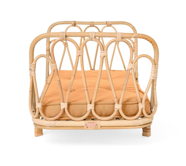 Rattan Day Bed For Dolls With Clay Mattress | Local Pickup