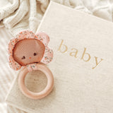 Flower Baby Teether Rattle | Posy Heart
