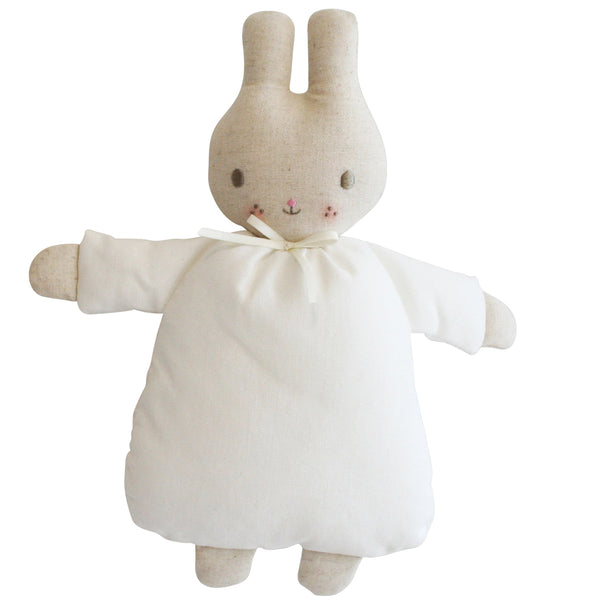 Riley Bunny Rattle | White