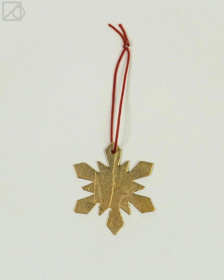 Brass Snow Flake Ornament | E