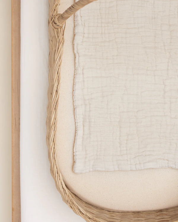 Basic Burp Cloth | Ivory