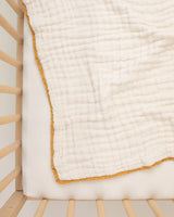 Lace Baby Blanket | Full Size | Goldenrod