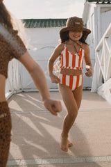Red Stripes Swim Set