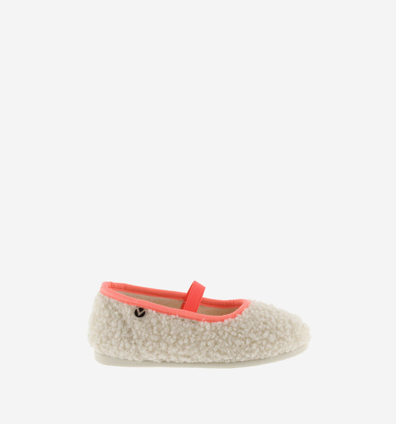 Shearling Mary Jane Flats