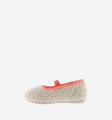 Shearling Mary Jane Flats