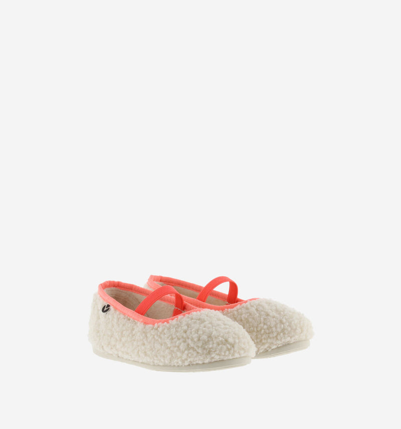 Shearling Mary Jane Flats