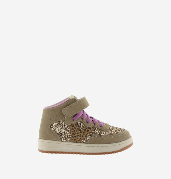 Tiempo Strap Split Leather Mid Boot | Beige