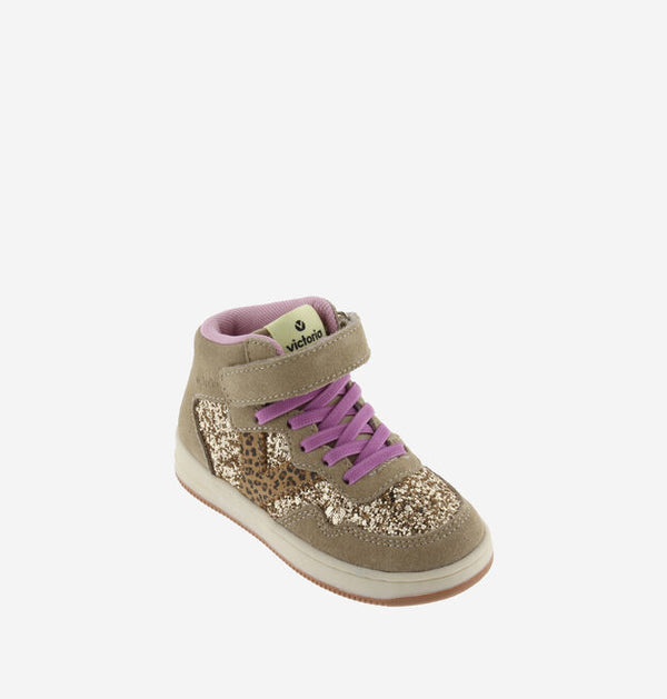 Tiempo Strap Split Leather Mid Boot | Beige