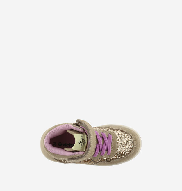 Tiempo Strap Split Leather Mid Boot | Beige