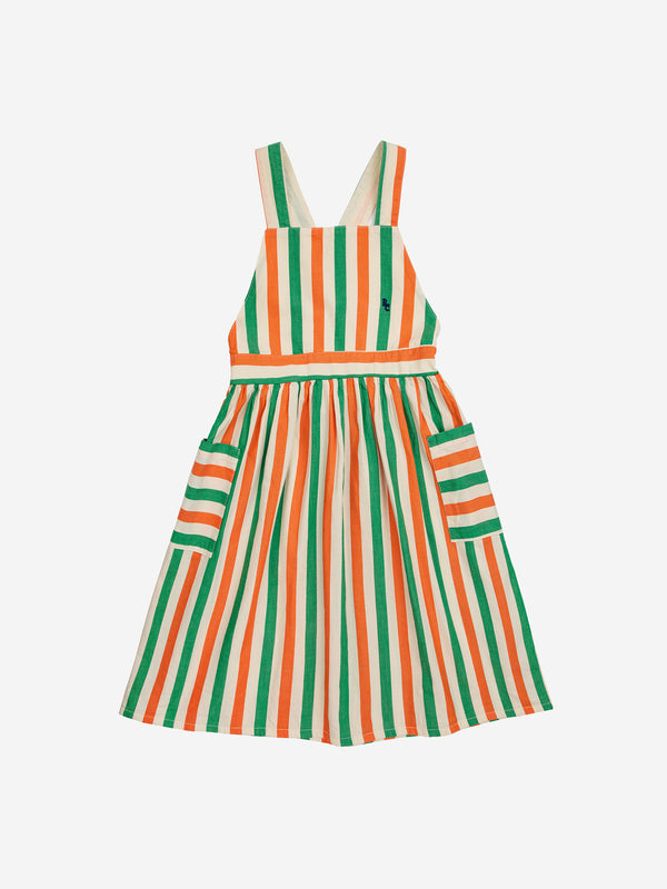 Vertical Stripes Woven Dress