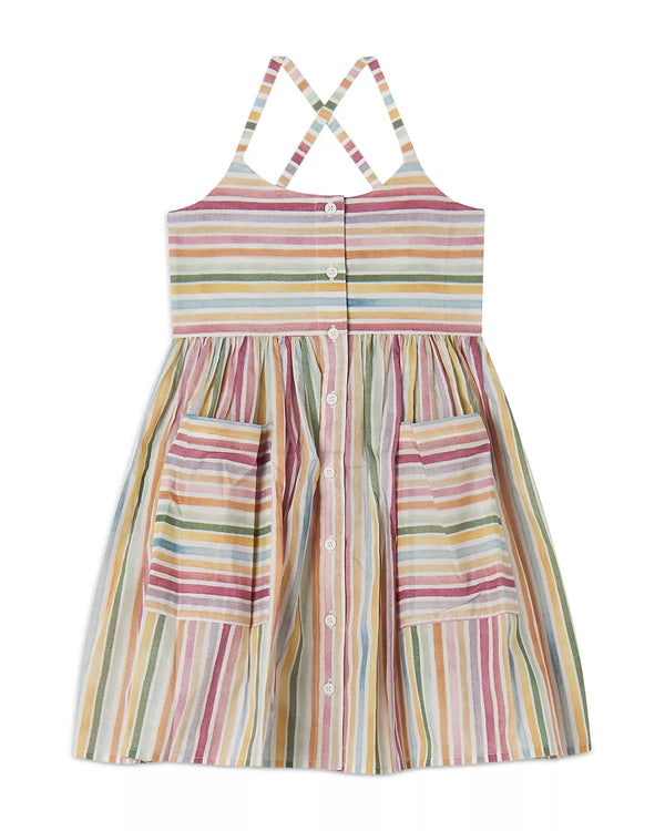 Pastel Stripes Strappy Dress