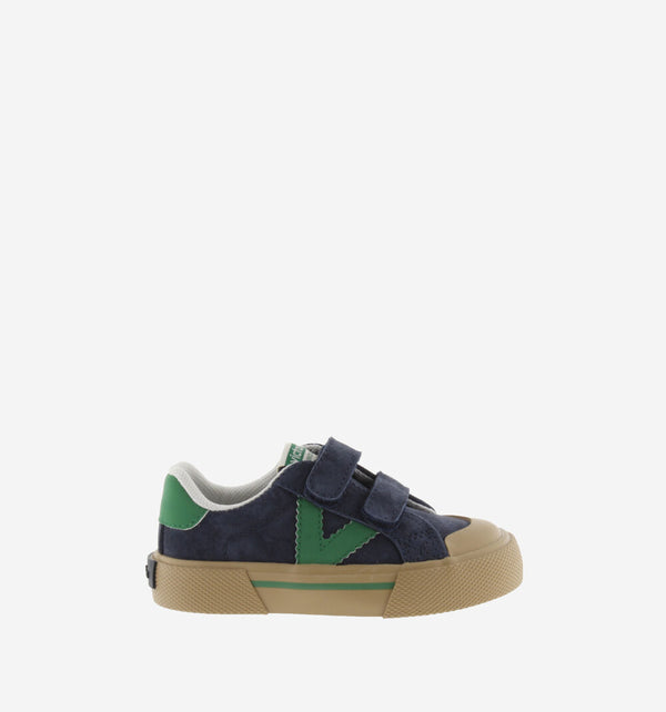 Tribu Wide Fit Split Leather & Contrast | Marino