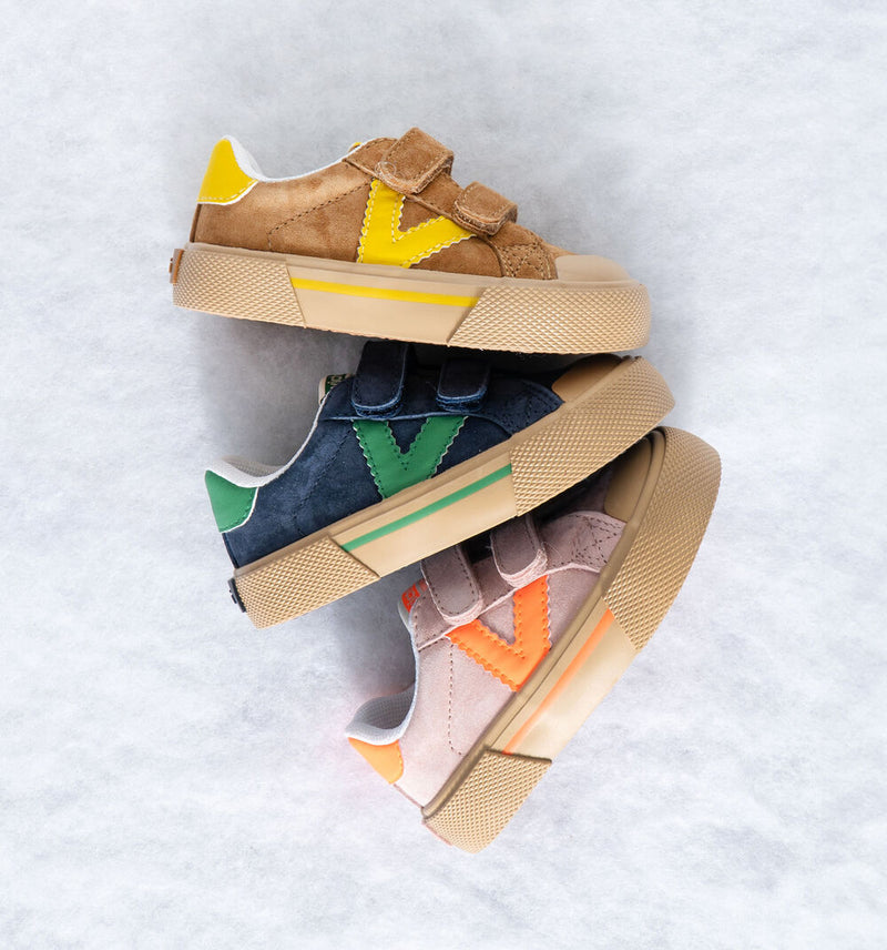 Tribu Wide Fit Split Leather & Contrast | Marino