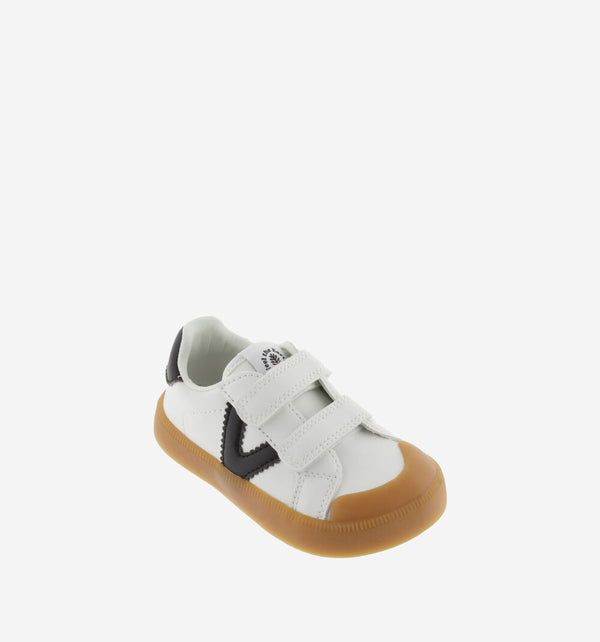 Oliver Straps Barefoot Leather Effect & Contrast | Blanco