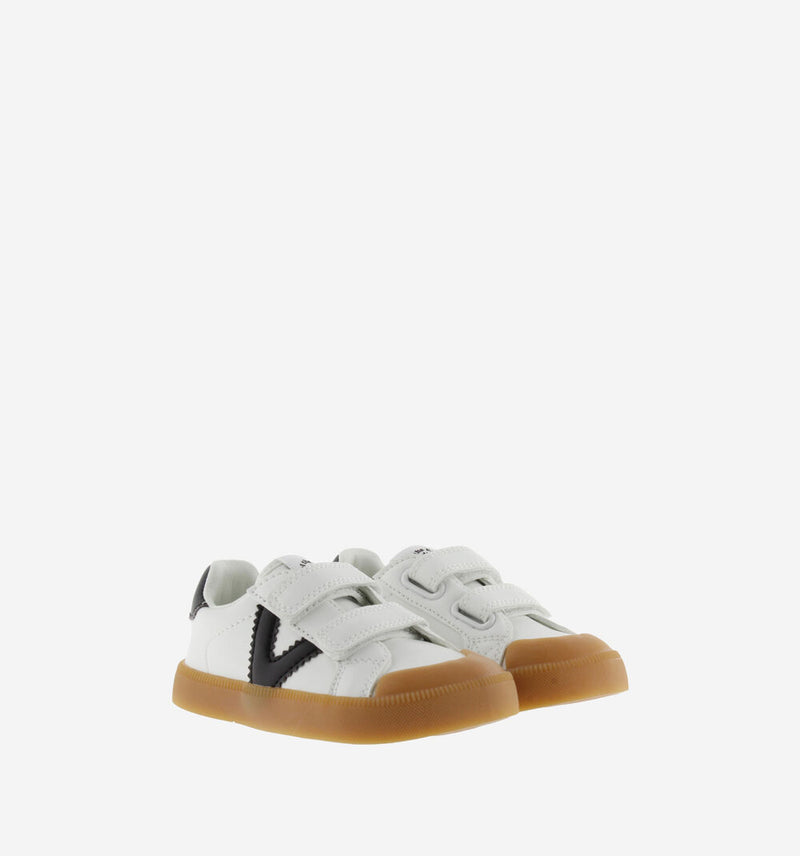 Oliver Straps Barefoot Leather Effect & Contrast | Blanco