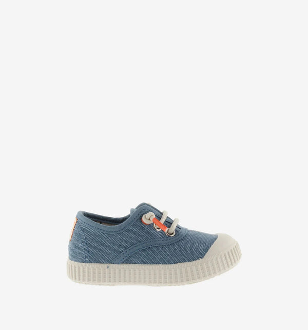 Washed Canvas Slip-Ons | Blue
