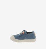 Washed Canvas Slip-Ons | Blue