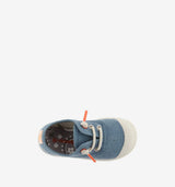 Washed Canvas Slip-Ons | Blue