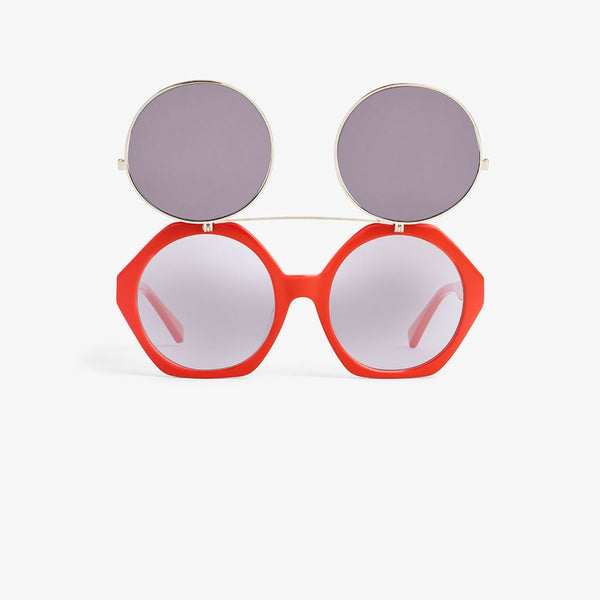 Flip Up Sunglasses | Red