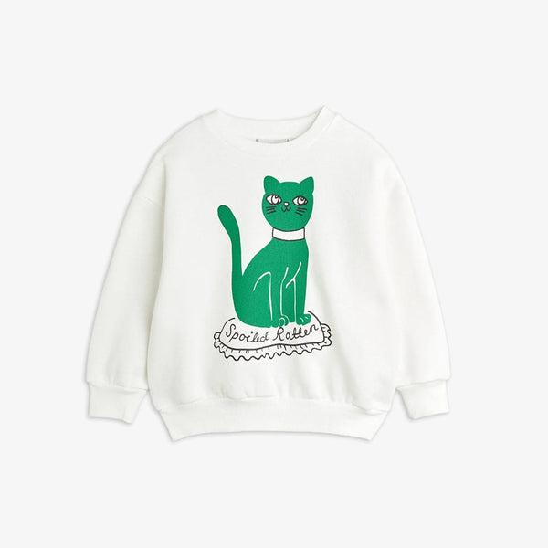 Cat Sweatshirt | White