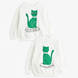 Cat Sweatshirt | White