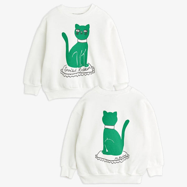 Cat Sweatshirt | White