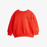 Dog Embroidered Sweatshirt | Red