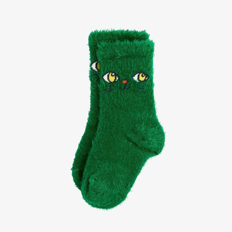 Cat Face Fuzzy Sock