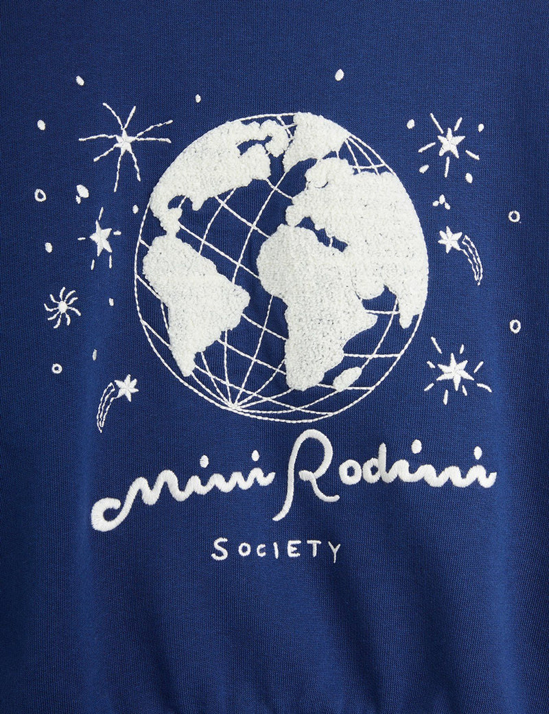 Mini Rodini Society Embroidered Collar Sweatshirt