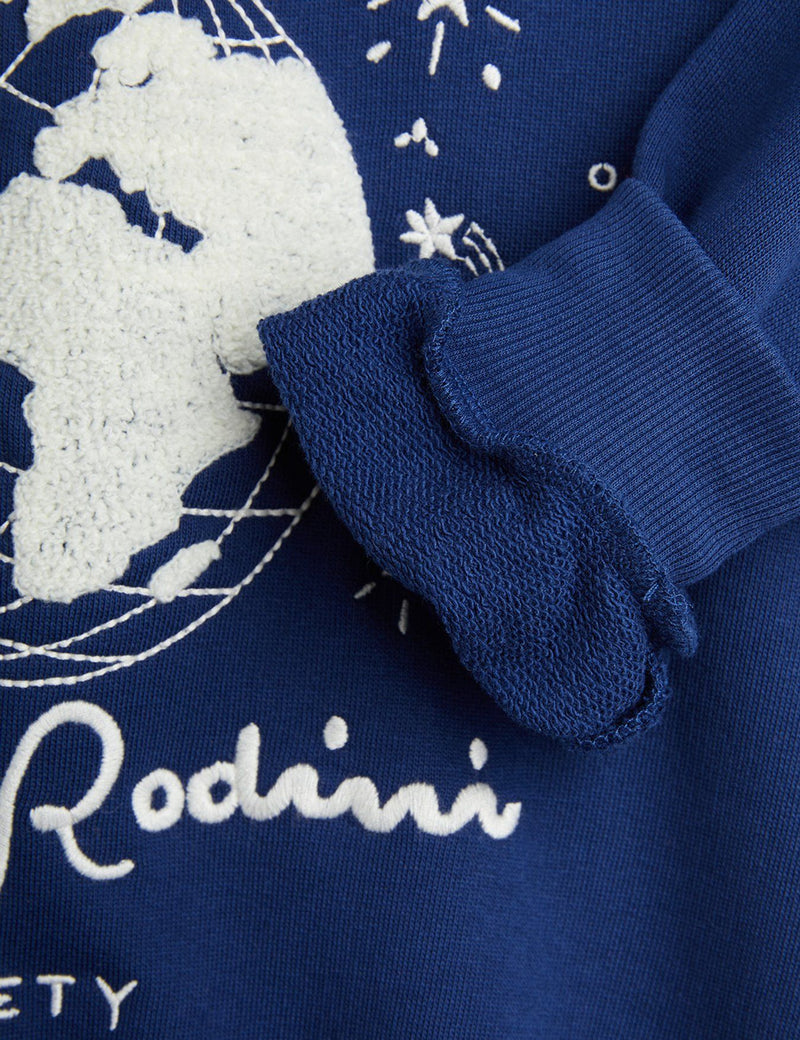 Mini Rodini Society Embroidered Collar Sweatshirt