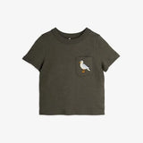 Seagull pocket T-shirt | Black