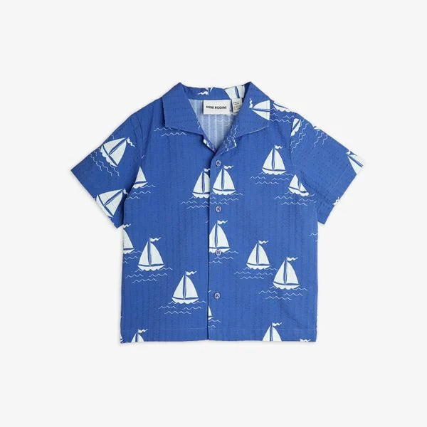 Sailing boats woven shirt