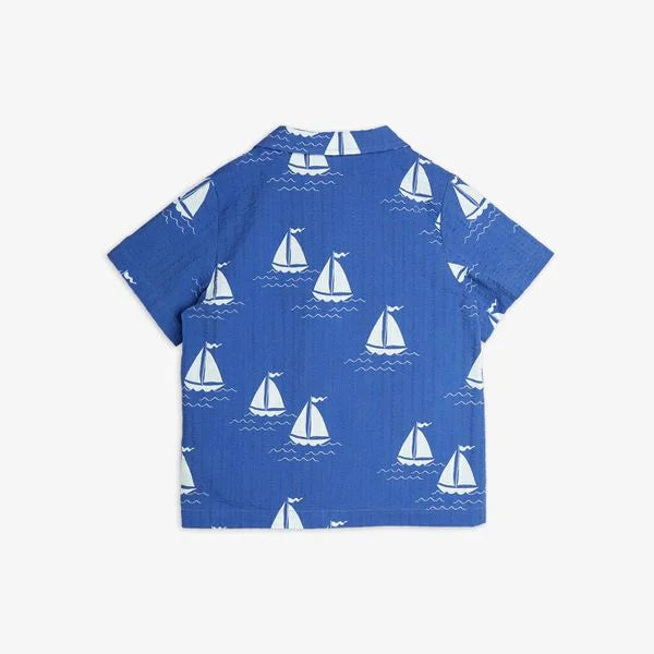 Sailing boats woven shirt