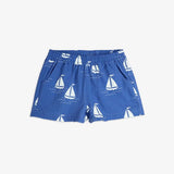 Sailing boats woven shorts | Blue