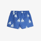 Sailing boats woven shorts | Blue