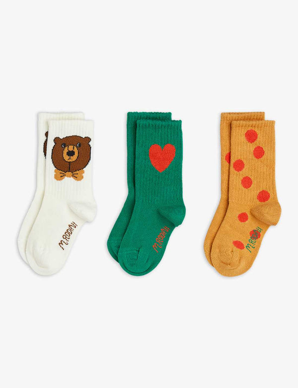 Bear 3-Pack Socks | Multi
