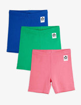 Mini Rodini Solid Bike Shorts 3-Pack