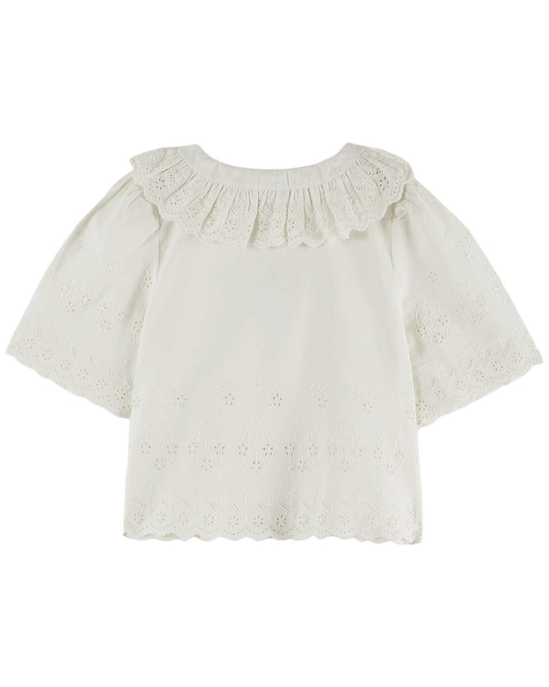 Blouse Broderie Anglaise | Blanc